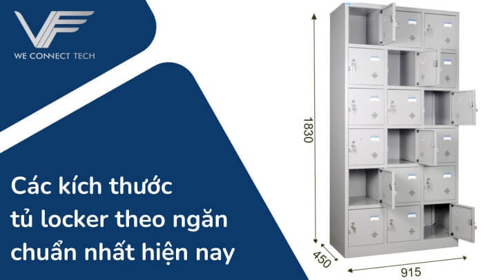 kích thước tủ locker