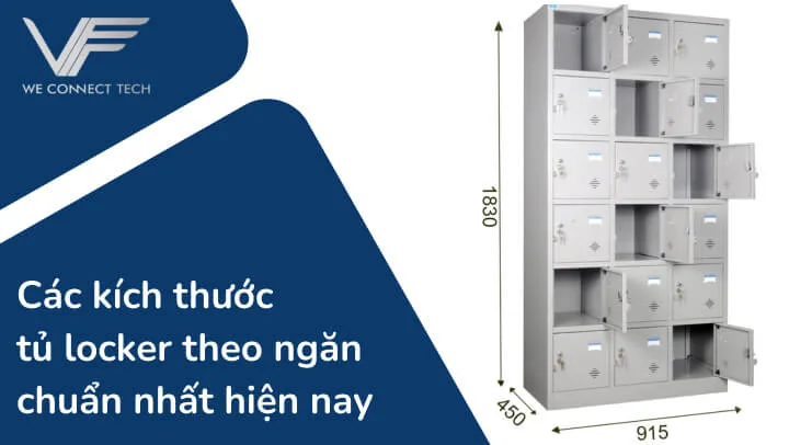 kích thước tủ locker